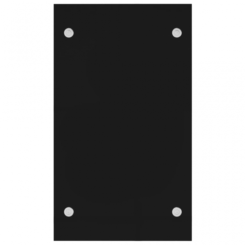 Brennholzregal Schwarz 40 x 35 x 60 cm Glas