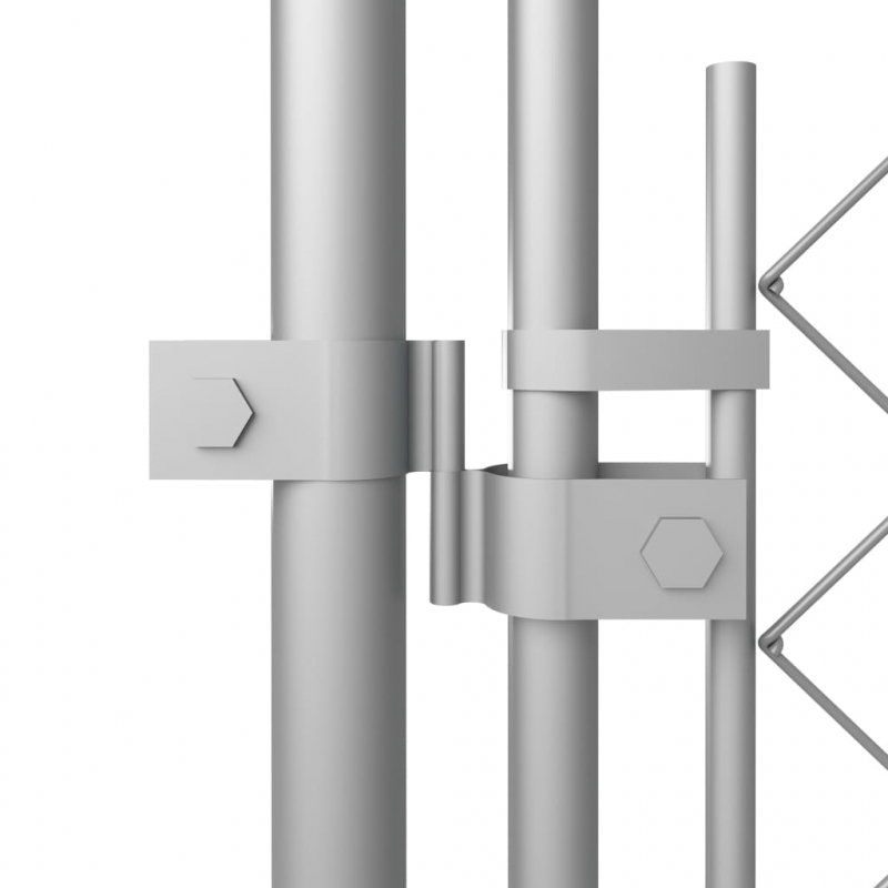 Outdoor-Hundezwinger mit Überdachung 7,6x3,8x2,3 m