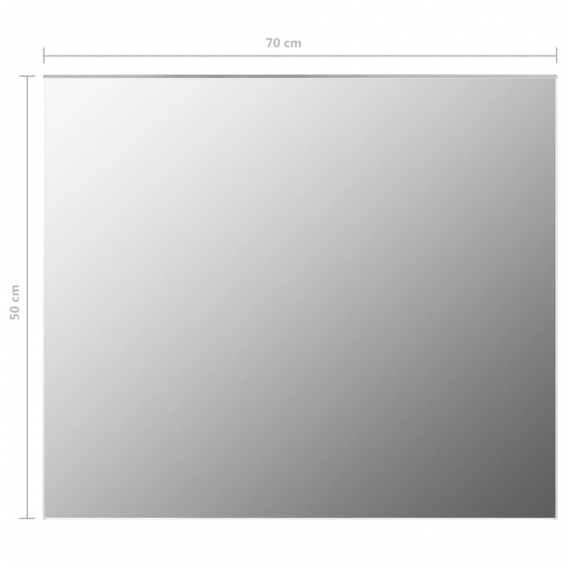 Rahmenloser Spiegel 70x50 cm Glas