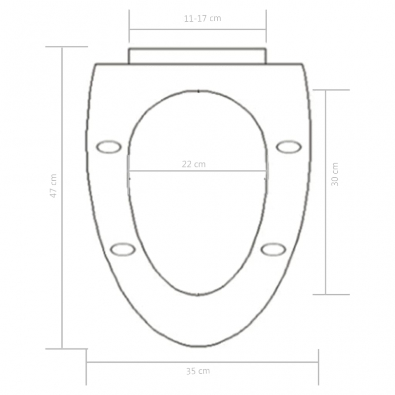 Toilettensitz mit Absenkautomatik und Quick-Release-Design Weiß