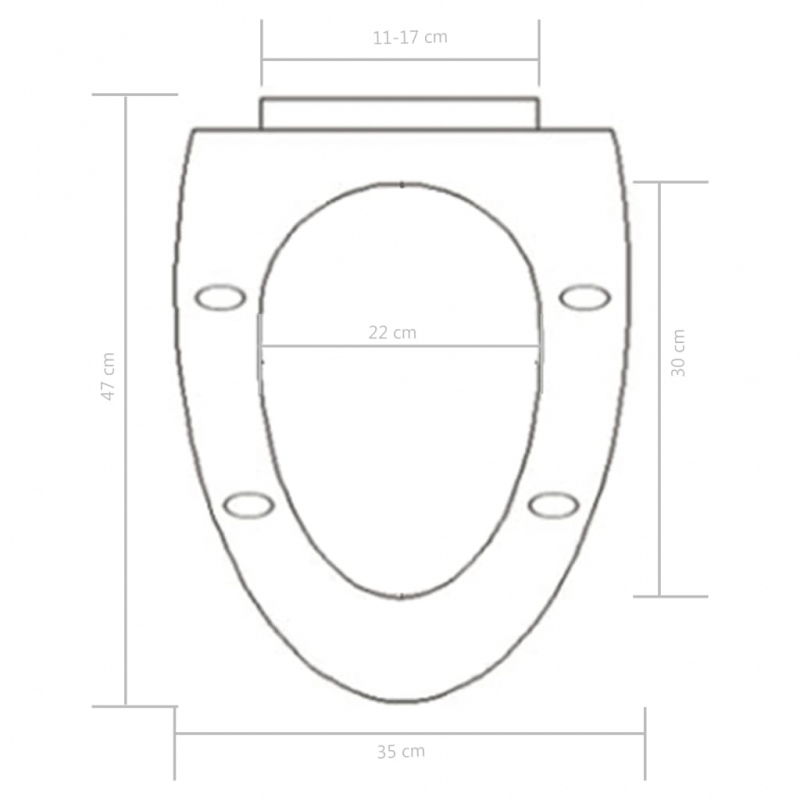Toilettensitz mit Absenkautomatik und Quick-Release Schwarz