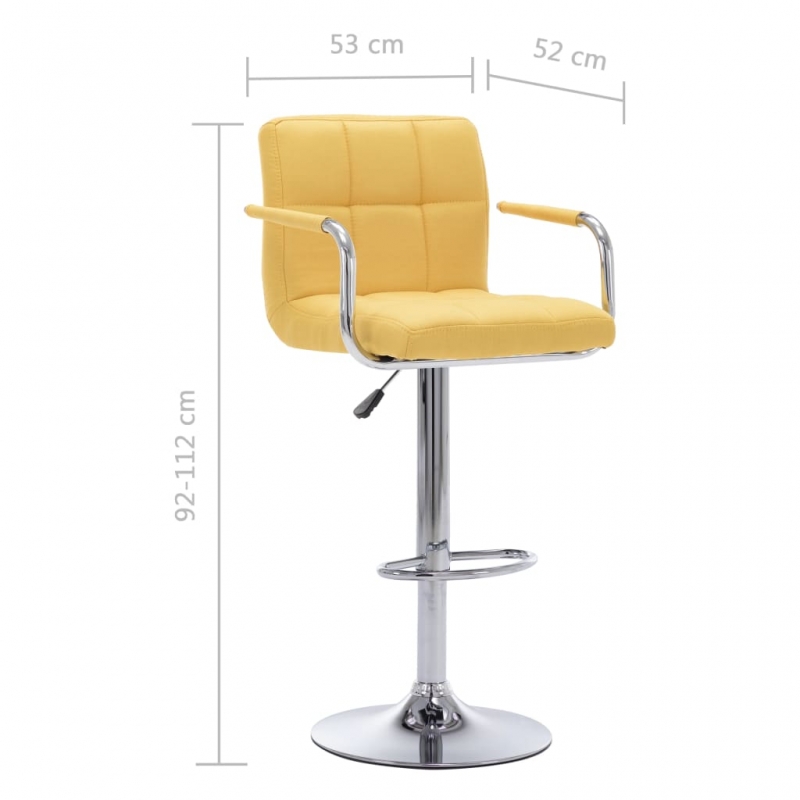Barhocker Gelb Stoff