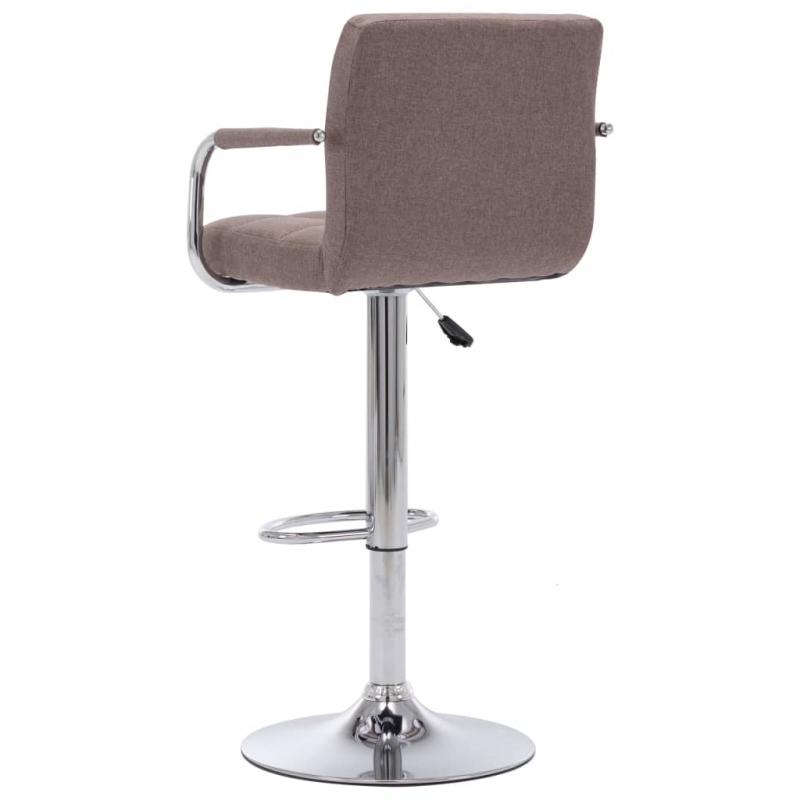 Barhocker 2 Stk. Taupe Stoff