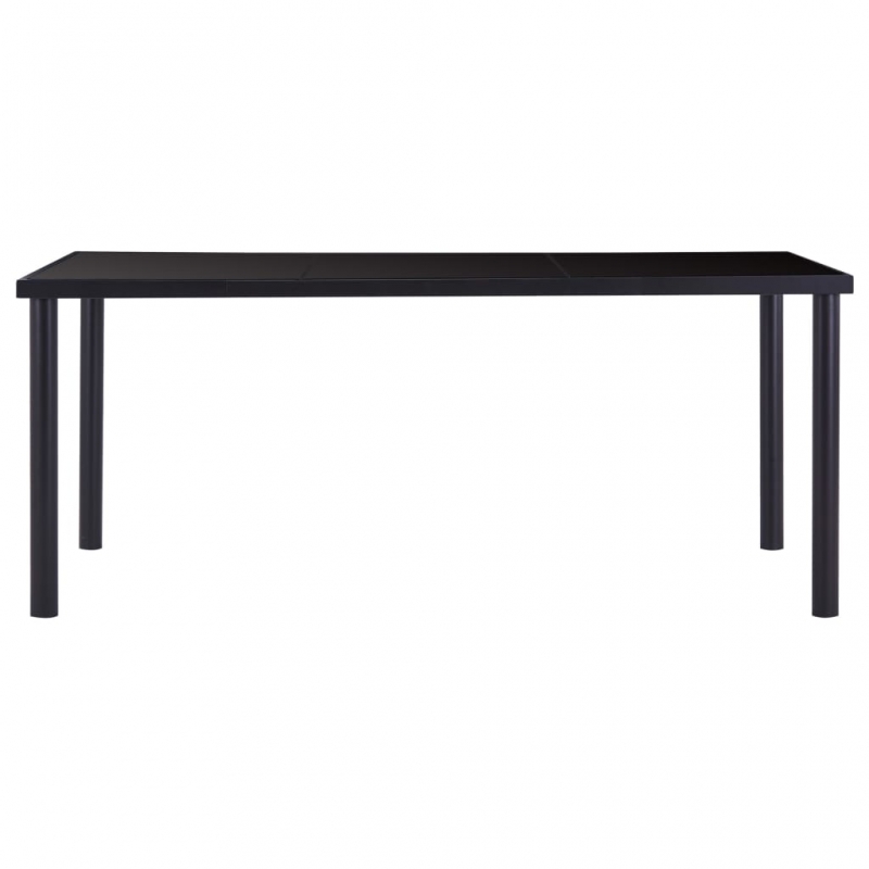 Esstisch Schwarz 180 x 90 x 75 cm Hartglas
