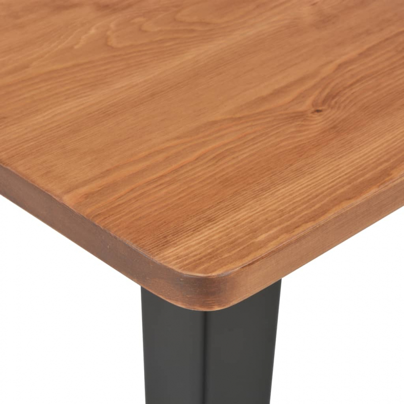3-teiliges Bar-Set Stahl Schwarz