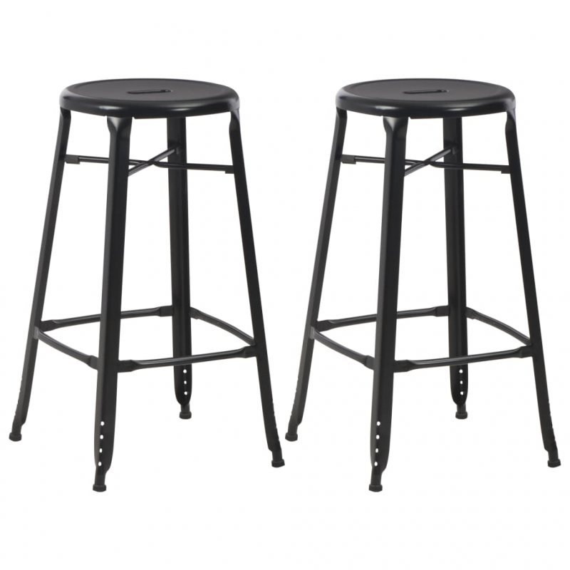 3-teiliges Bar-Set Stahl Schwarz