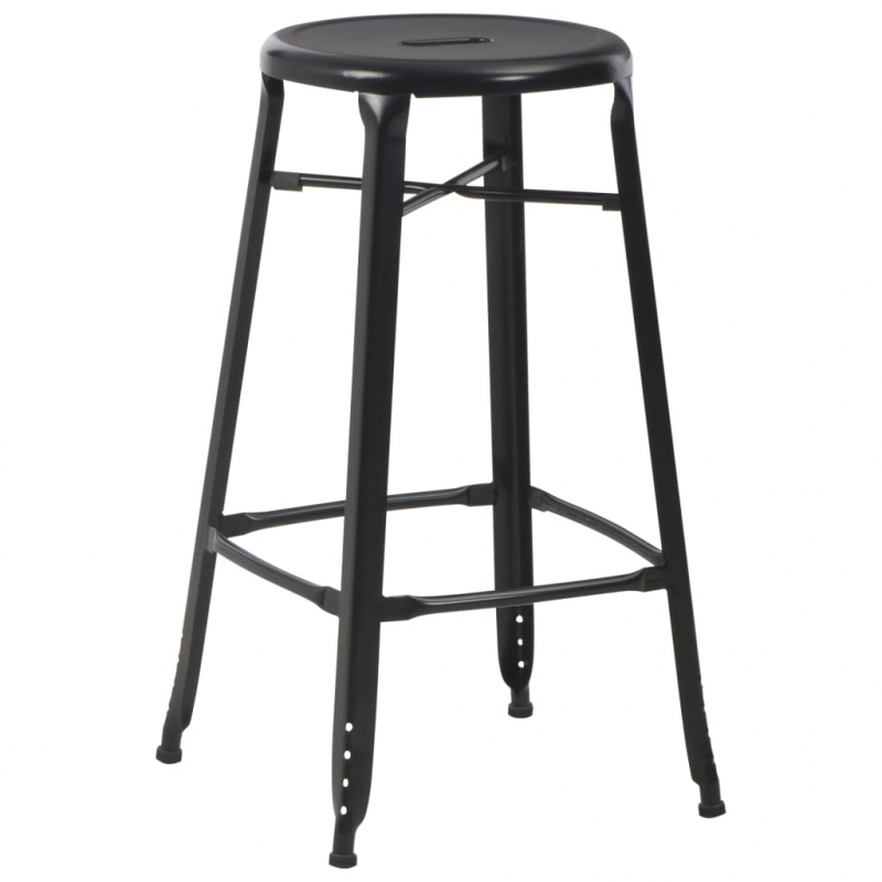 3-teiliges Bar-Set Stahl Schwarz