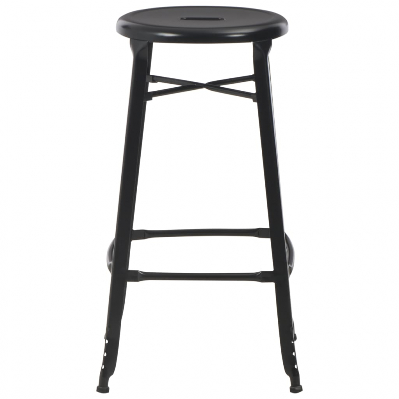 3-teiliges Bar-Set Stahl Schwarz