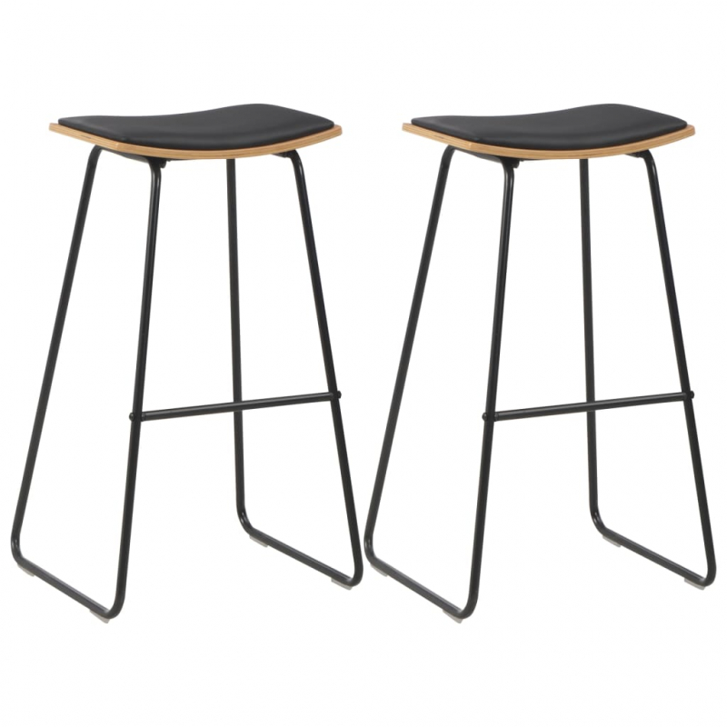 3-teiliges Bar-Set Stahl Schwarz
