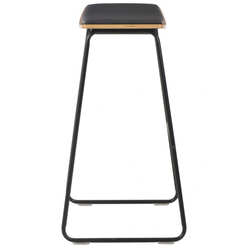 3-teiliges Bar-Set Stahl Schwarz
