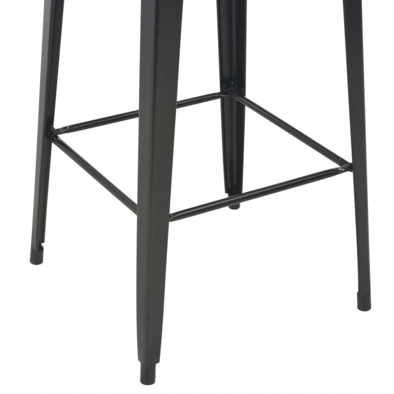 3-teiliges Bar-Set Stahl Schwarz