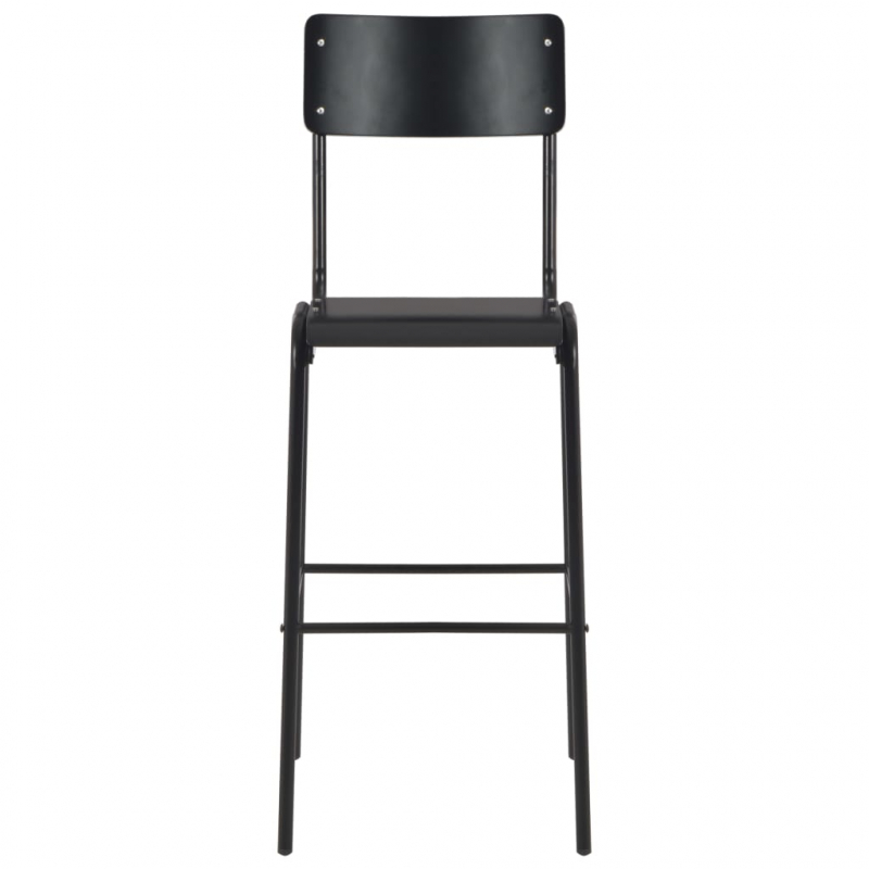 3-teiliges Bar-Set Stahl Schwarz