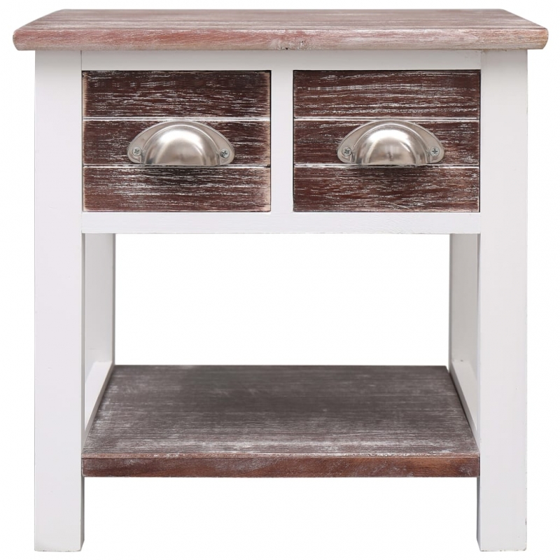 Beistelltisch Braun 40x40x40 cm Paulownia Holz