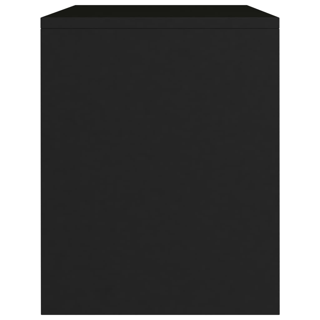 Nachttisch Schwarz 40x30x40 cm Holzwerkstoff