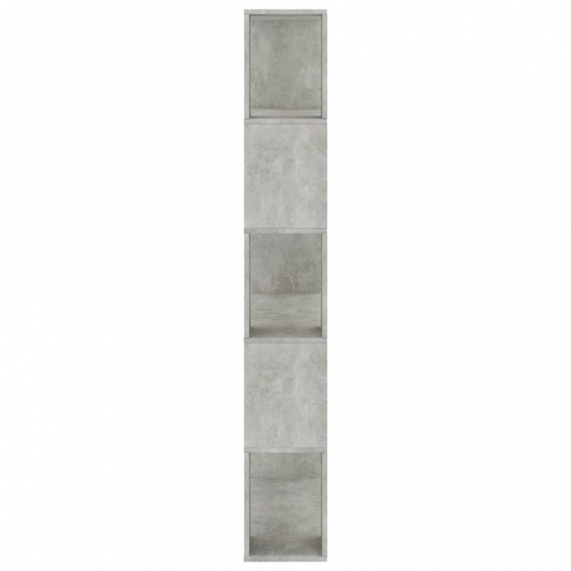 Bücherregal/Raumteiler Betongrau 80x24x159 cm Holzwerkstoff