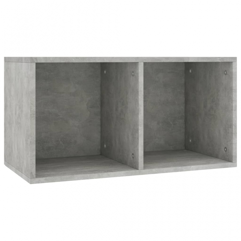 Schallplatten-Aufbewahrungsbox Betongrau 71x34x36 cm