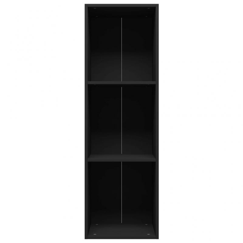 Bücherregal/TV-Schrank Schwarz 36x30x114 cm Holzwerkstoff