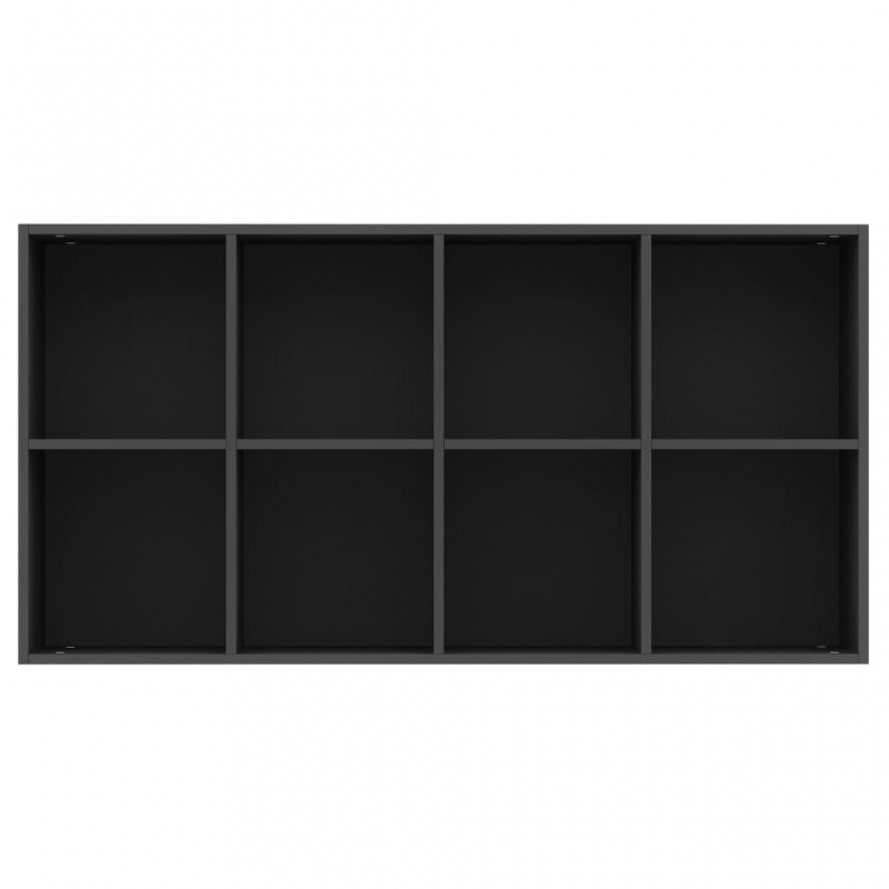Bücherregal/Sideboard Schwarz 66×30×130 cm Holzwerkstoff