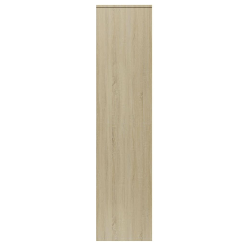 Bücherregal/Sideboard Weiß Sonoma-Eiche 66×30×130 cm