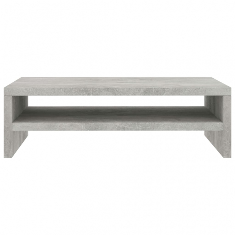 Monitorständer Betongrau 42x24x13 cm Holzwerkstoff