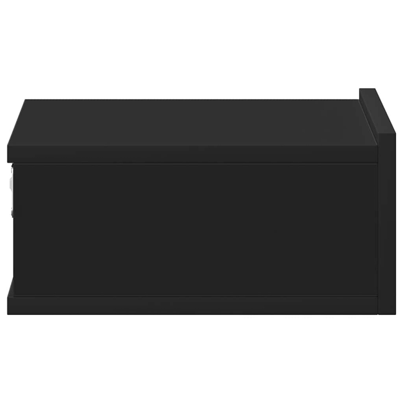 Hängender Nachttisch Schwarz 40x30x15 cm Holzwerkstoff