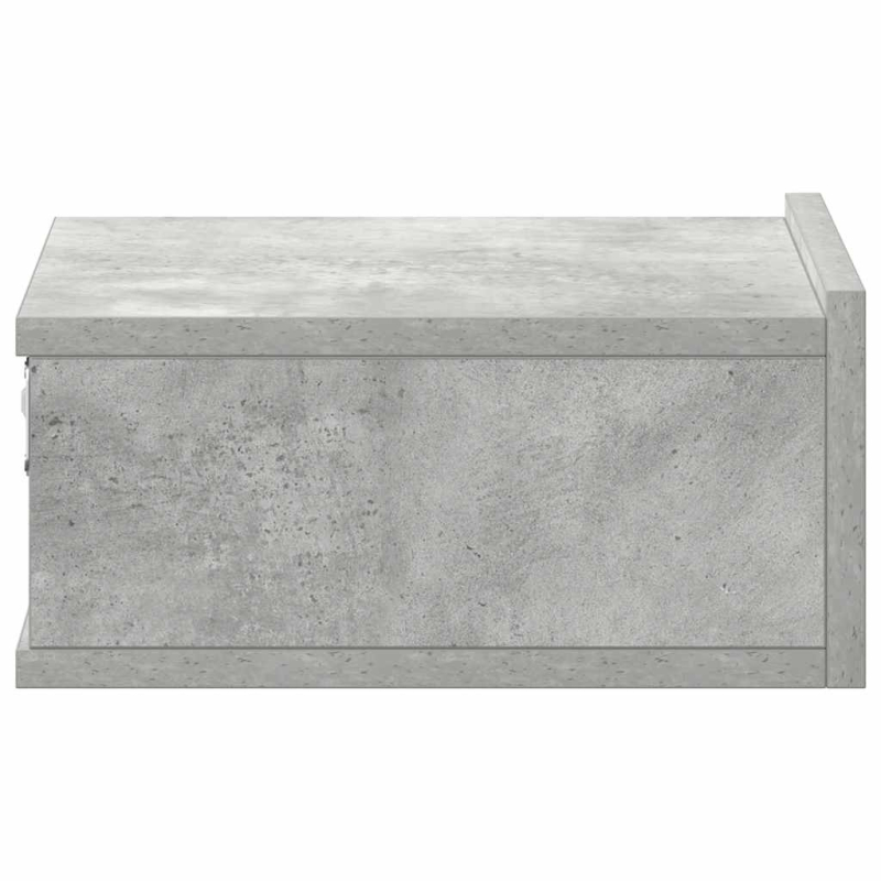 Hängende Nachttische 2 Stk. Betongrau 40x30x15 cm Holzwerkstoff