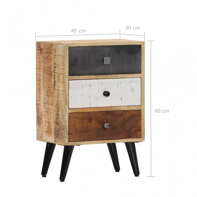 Nachttisch 40×30×60 cm Massivholz Mango