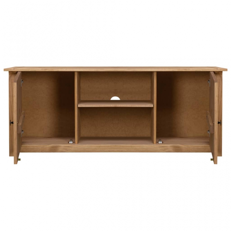 TV-Schrank 120 x 40 x 50 cm Massivholz Panama-Kiefer