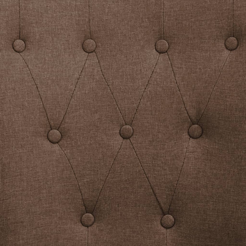 Esszimmerstühle mit Armlehnen 2 Stk. Braun Stoff