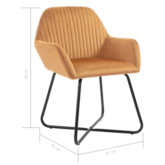 Esszimmerstühle 4 Stk. Creme Samt