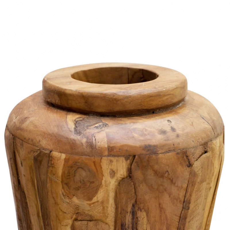 Deko-Vase 40 x 80 cm Massivholz Teak