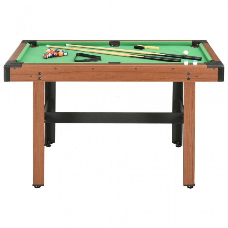Billardtisch 4 Fuß 122×61×76 cm Braun