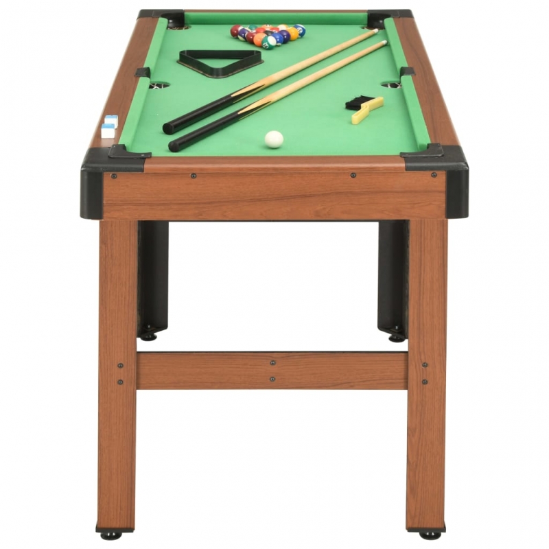Billardtisch 4 Fuß 122×61×76 cm Braun