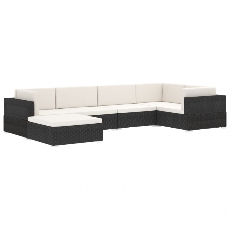 Modular-Sofa-Eckteil 1 Stk. + Auflagen Poly Rattan Grau