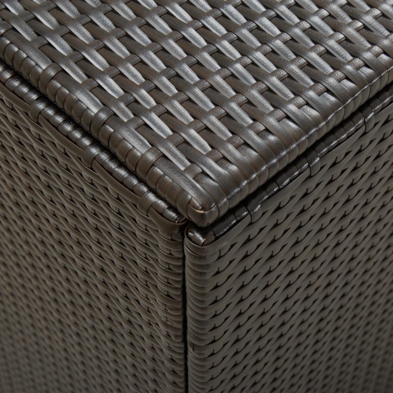 Gartenbox Poly Rattan 180x90x70 cm Braun
