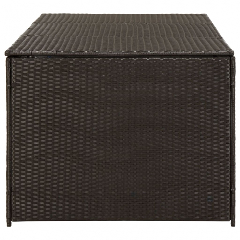Gartenbox Poly Rattan 180x90x70 cm Braun