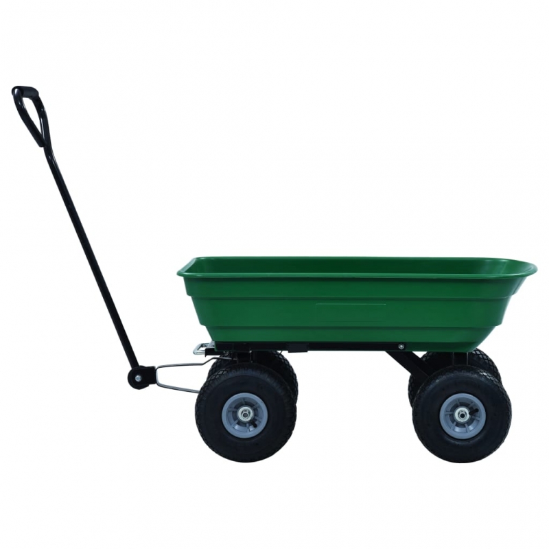 Garten-Kippwagen 300 kg 75 L Grün