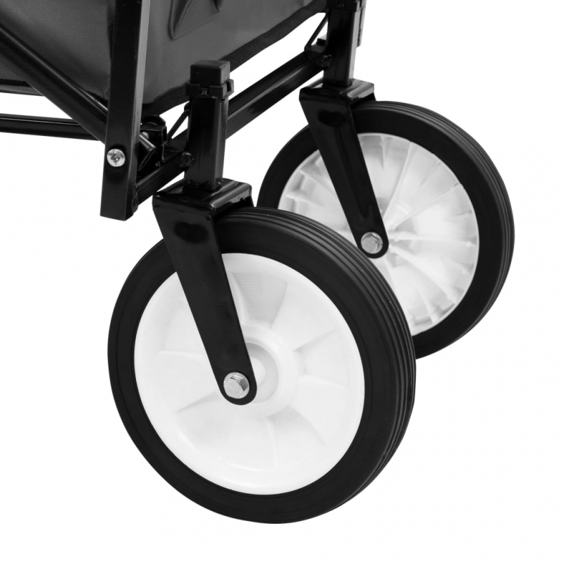 Klappbarer Handwagen Stahl Grau