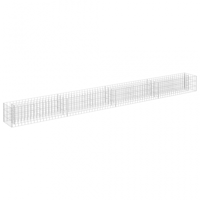 Gabionen-Hochbeet Verzinkter Stahl 360×30×30 cm