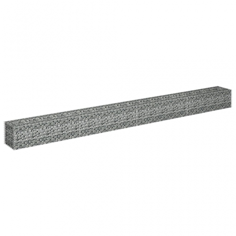 Gabionen-Hochbeet Verzinkter Stahl 360×30×30 cm