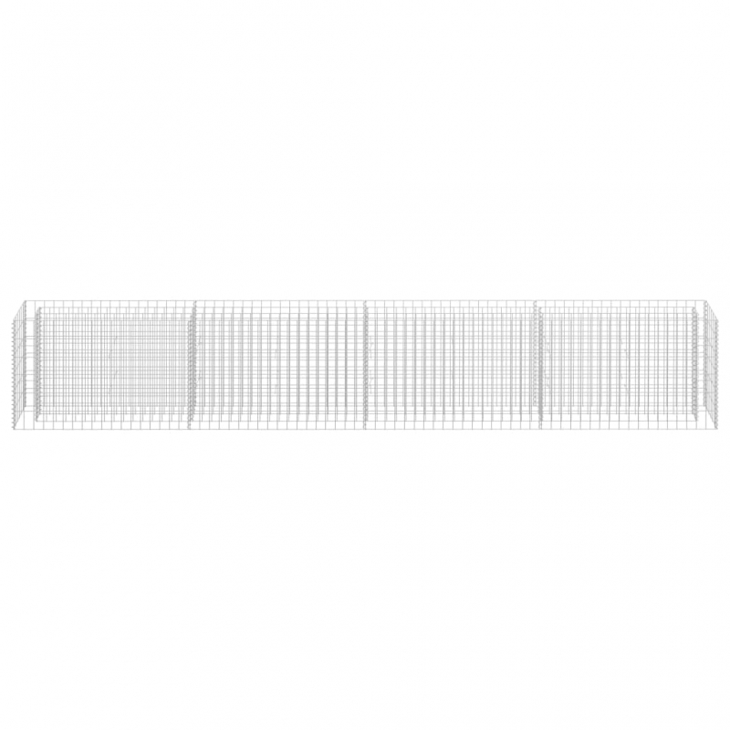 Gabionen-Hochbeet Verzinkter Stahl 360×30×60 cm
