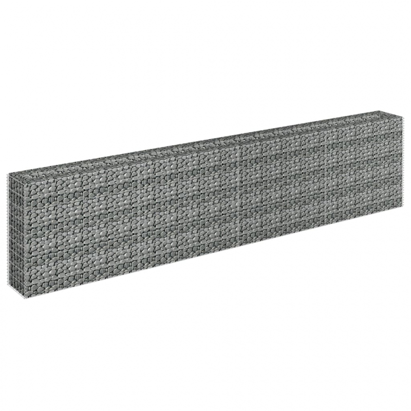 Gabionen-Hochbeet Verzinkter Stahl 360×30×90 cm
