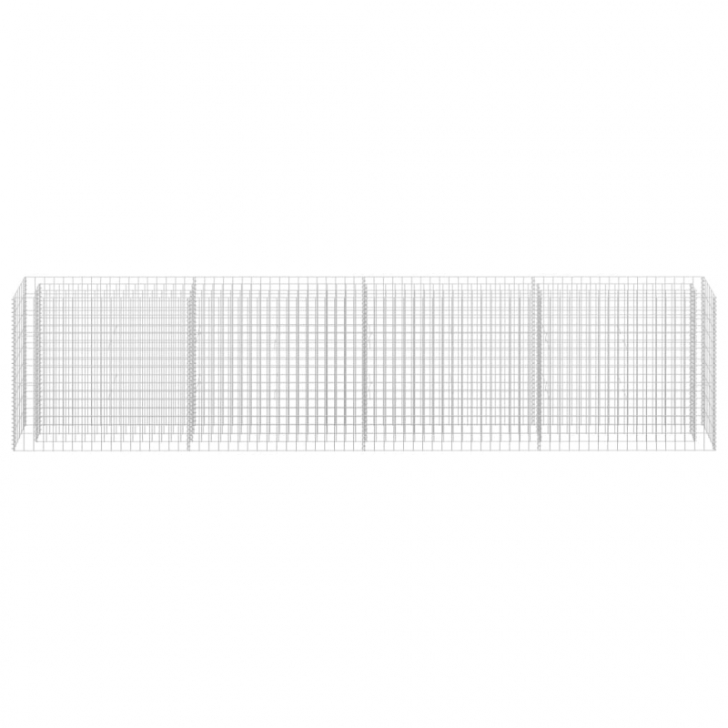 Gabionen-Hochbeet Verzinkter Stahl 360×30×90 cm