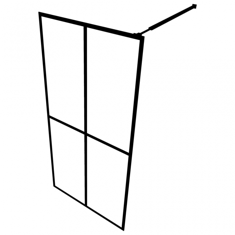 Duschwand für Walk-in Dusche Mattes Sicherheitsglas 100x195 cm