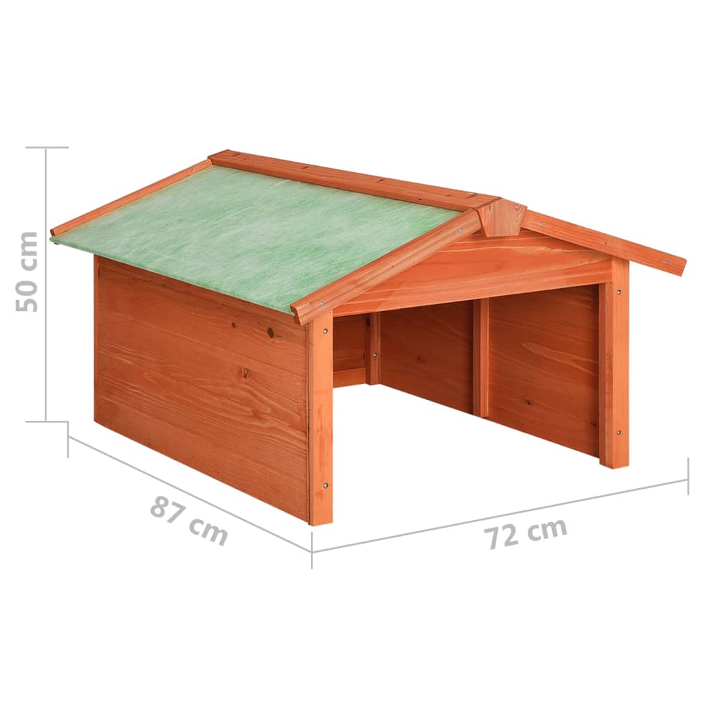 Roboter-Rasenmäher Garage 72x87x50 cm Massivholz Tanne