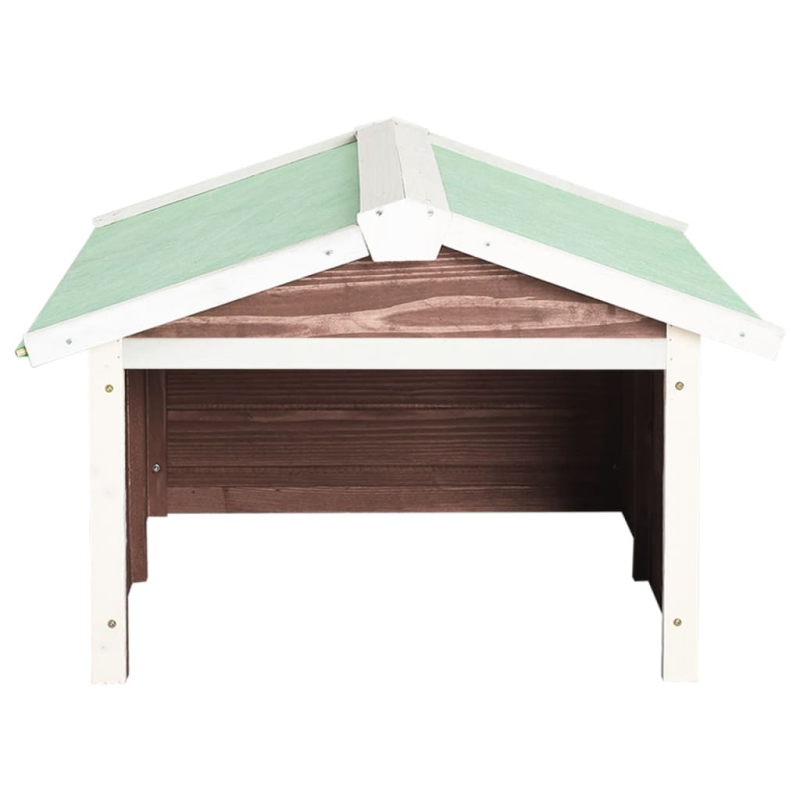 Roboter-Rasenmäher Garage 72x87x50 cm Mocca Weiß Tannenholz