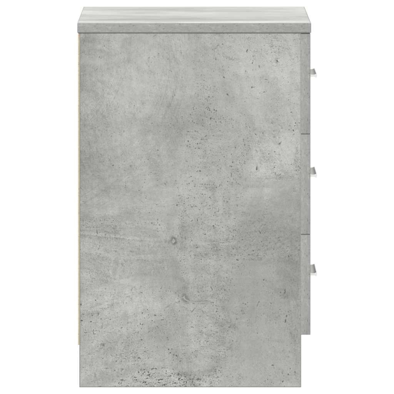 Nachttisch Betongrau 38x35x56 cm Holzwerkstoff