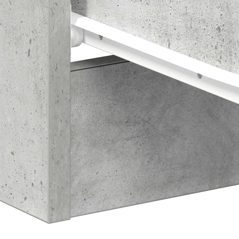Nachttisch Betongrau 38x35x56 cm Holzwerkstoff