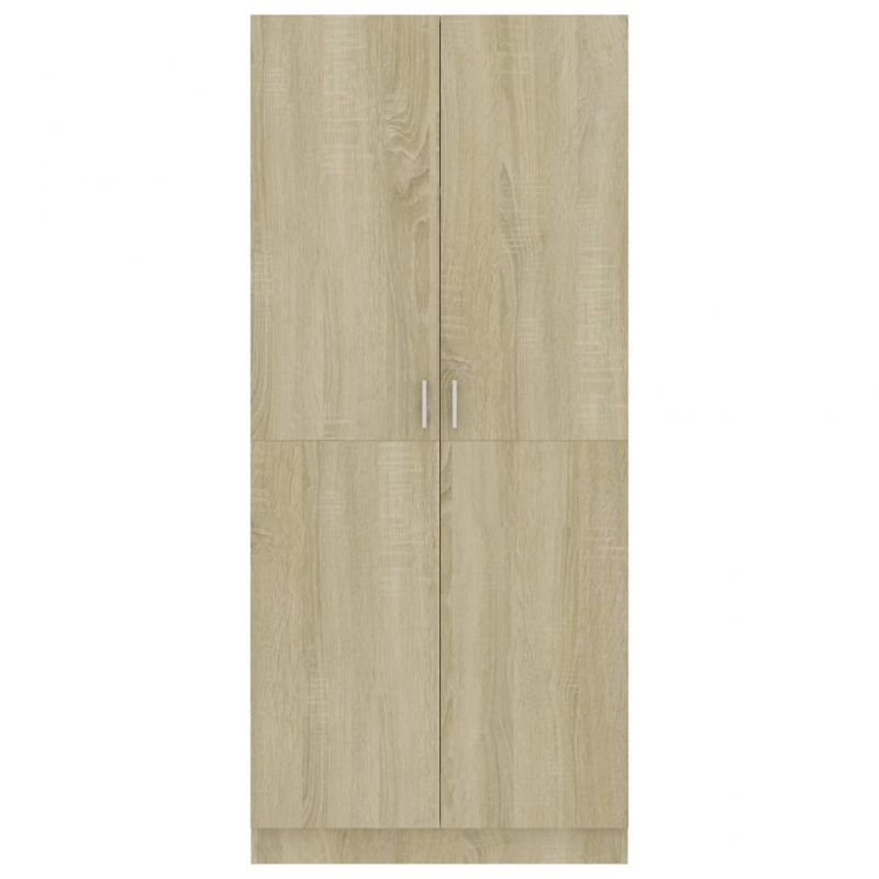 Kleiderschrank Sonoma-Eiche 80x52x180 cm Holzwerkstoff