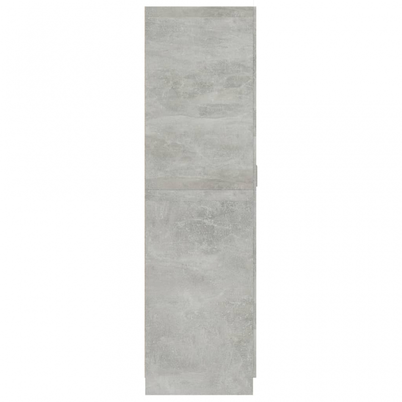 Kleiderschrank Betongrau 80x52x180 cm Holzwerkstoff